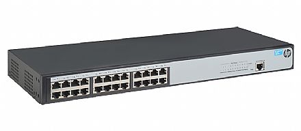 Rede Switch - Switch 24 portas HPE Aruba 1620-24G - Gerenciável - 24 portas Gigabit - JG913A