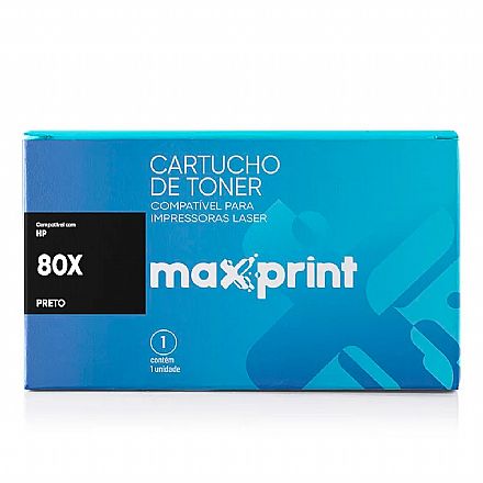 Toner - Toner compatível CF280X Preto - Maxprint 5612474 - para Laserjet Pro 400 M401 Series