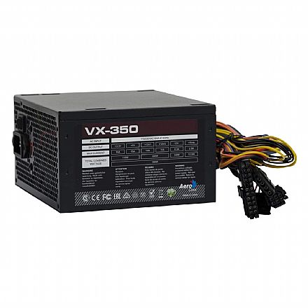 Fonte - Fonte 350W AeroCool VX-350 - sem Cabo de Força - 59763