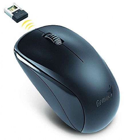 Mouse - Mouse sem Fio Genius NX-7000 - 1200dpi - Preto - 31030109117