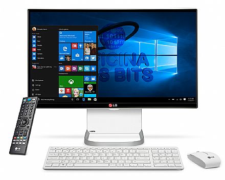 Computador All in One - Computador All in One LG 24V550 - Tela 24" IPS, Intel Core i5 5200U, 4GB, HD 500GB, TV Digital, Windows 10