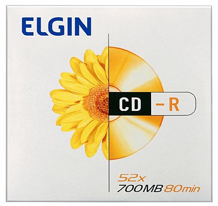 Mídia - CD-R 700MB 52x - Unidade - Elgin 82053