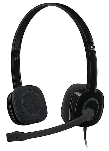 Fone de Ouvido - Headset Logitech H151 - Controle de Volume - Conector P2 - 981-000587