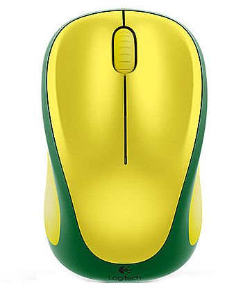 Mouse - Mouse sem Fio Logitech M317 - Verde e Amarelo - 910-004022