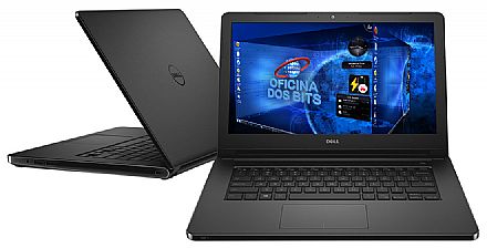 Notebook Dell Inspiron I14-5458-D08P - Tela 14 Notebook - Notebook Dell Inspiron I14-5458-D08P - Tela 14", Intel Core i3 5005U, 4GB, HD 1TB, Intel Graphics 5500, Linux
