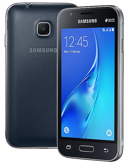 Smartphone - Smartphone Samsung Galaxy J1 Mini - Tela 4", Quad Core, 8GB - Preto - SM-J105B/DL