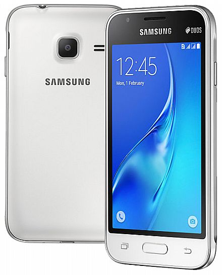 Smartphone - Smartphone Samsung Galaxy J1 Mini - Tela 4", Quad Core, 8GB - Branco - SM-J105B