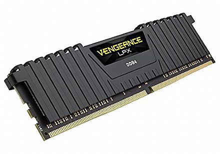 Memória para Desktop - Memória 8GB DDR4 2400MHz Corsair LPX - CMK8GX4M1A2400C16