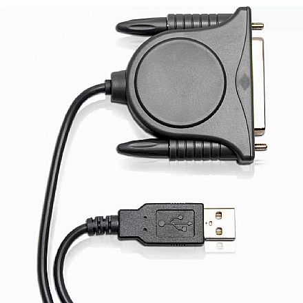 Cabo & Adaptador - Cabo Conversor USB para Paralelo Fêmea DB25 - 1.2 metro - Comtac 9018