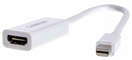 Cabo & Adaptador - Cabo Adaptador Mini DisplayPort para HDMI - 15cm (DisplayPort M X HDMI F) - Comtac 9284