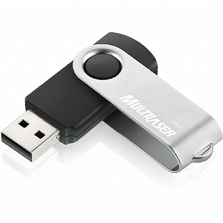 Pen Drive - Pen Drive 64GB Multilaser Twist - PD590