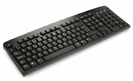 Teclado - Teclado Multilaser Slim TC125 - USB - Preto