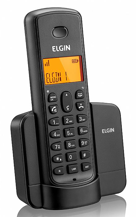 Telefonia fixa - Telefone sem Fio Elgin TSF-8001 - 1.9 GHz - Identificador de Chamadas - Preto - 42TSF8001000