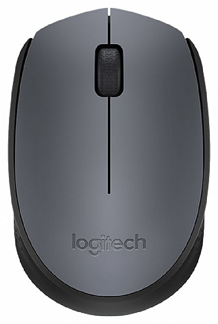 Mouse - Mouse sem Fio Logitech M170 - 2.4GHz - 1000dpi - Cinza - 910-004425