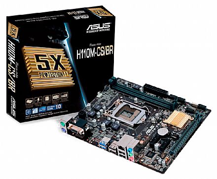 Placa Mãe para Intel - Asus H110M-CS/BR (LGA 1151 - DDR4) - Chipset H110