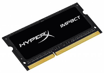 Memória para Notebook - Memória SODIMM 4GB DDR4 2133MHz Kingston HyperX Impact - para Notebook - Low Voltage 1.2V - HX421S13IB/4