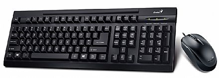 Kit Teclado e Mouse USB Genius KM-125 - 31330209103 Kit Teclado e Mouse - Kit Teclado e Mouse USB Genius KM-125 - 31330209103