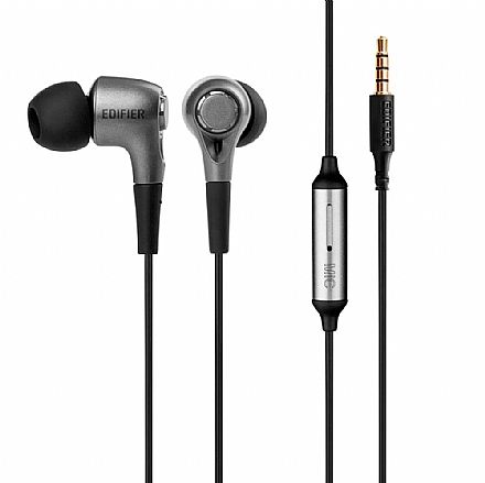 Fone de Ouvido - Fone de Ouvido Edifier P230 In ear - Intra Auricular - Conector P2 - Preto - com Microfone