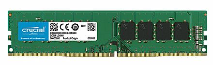 Memória para Desktop - Memória 16GB DDR4 2400MHz Crucial - CL19 - CT16G4DFD8266