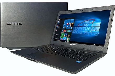 Notebook - Notebook HP Compaq Presario CQ23 - Intel Dual Core N2820, 8GB, HD 500GB, Tela 14", Windows 10