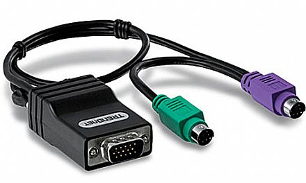 Cabo & Adaptador - Cabo KVM para CAT 5 KVM - Módulo de interface de servidor PS/2 CAT5 KVM - TrendNet TK-CAT5P