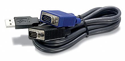 Cabo & Adaptador - Cabo KVM USB/VGA TrendNet TK-CU06 - 1,80 metros