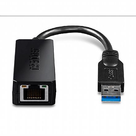 Placas e Adaptadores de rede - Adaptador USB 3.0 Gigabit Ethernet - TrendNet TU3-ETG