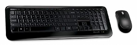 Kit Teclado e Mouse - Kit Teclado e Mouse sem Fio Microsoft Wireless Desktop 850 - PY9-00021