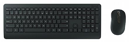 Kit Teclado e Mouse - Kit Teclado e Mouse sem Fio Microsoft Wireless Desktop 900 - PT3-00005