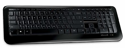 Teclado - Teclado sem Fio Microsoft 850 - com Indicador de Bateria - Preto - PZ3-00005