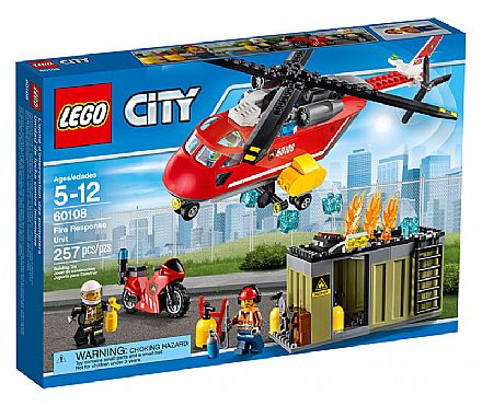 Brinquedo - LEGO City - Corpo de Intervenção dos Bombeiros - 60108