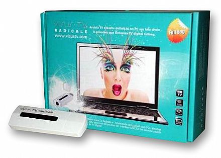 Receptor TV Digital Visus TV Radicale S270 - USB - Full HD Captura de TV/Video - Receptor TV Digital Visus TV Radicale S270 - USB - Full HD