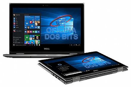 Notebook - Notebook Dell Inspiron i13-5378-A15C 2 em 1 - Tela 13.3" Touch Full HD, Intel i3 7100U, 4GB, HD 1TB, Windows 10 - Outlet