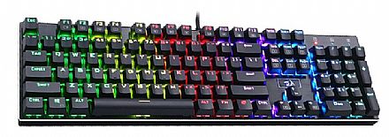 Teclado - Teclado Mecânico Redragon DEVARAJAS - RGB - K556RGB - ANSI