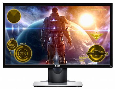 Monitor - Monitor 23.6" Dell SE2417HG Gamer - Full HD - Resposta em 2ms - HDMI/VGA