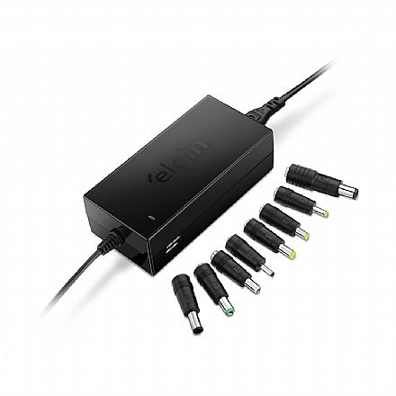 Fonte para Notebook - Fonte Carregador Universal para Notebook Dell - 90W - Bivolt automático - Elgin