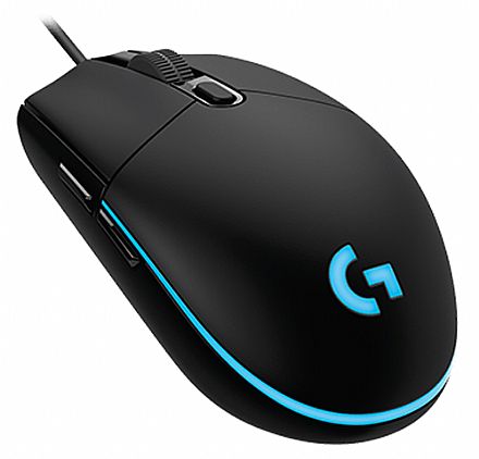Mouse - Mouse Gamer Logitech G203 Prodigy - G HUB - 8000dpi - 6 Botões - 1ms - Iluminação RGB - 910-004843