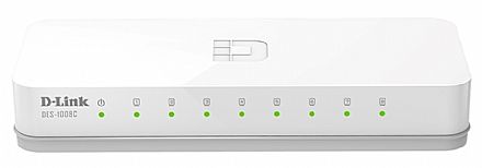 Rede Switch - Switch 8 portas D-Link DES-1008C - 100Mbps