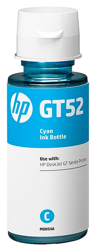 Cartucho - Refil de Tinta HP GT52 M0H54-AL - Ciano - Para Multifuncionais Tanque de Tinta HP Deskjet GT 5810, GT 5820, GT 5822