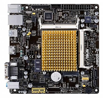 Placa Mãe para Intel - Kit Placa Mãe ASUS J1800I-C/BR + Processador Celeron Dual Core J1800 - DDR3 1333 - Mini ITX - Open Box