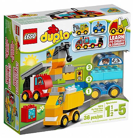 Brinquedo - LEGO Duplo - Os Meus Primeiros Veiculos - 10816