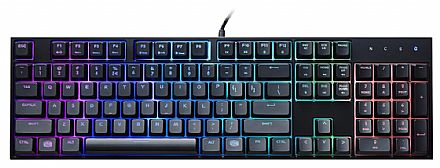 Teclado - Teclado USB Cooler Master MasterKeys Lite L - LED RGB - SGK-3040-KKMF1-BR