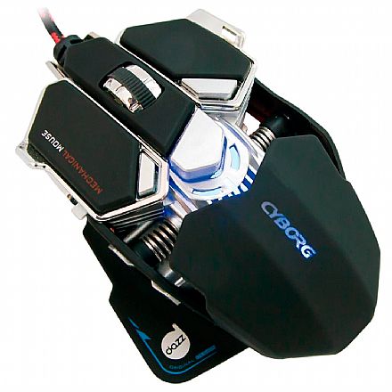 Mouse - Mouse Gamer Dazz Cyborg - 4000dpi - 9 botões - USB - 622462