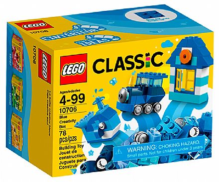 Brinquedo - LEGO Classic - Caixa de Criatividade Azul - 10706