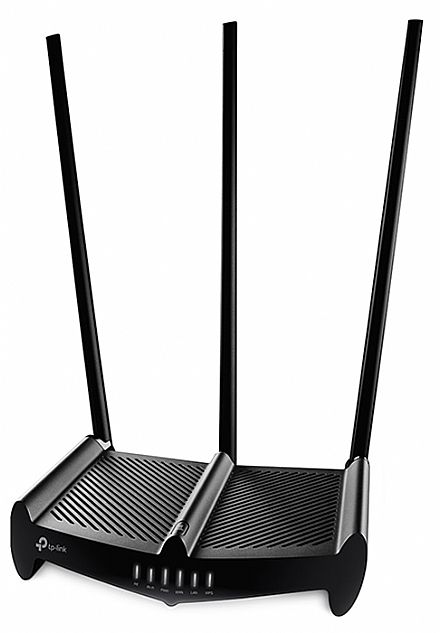 Roteador, Repetidor & Acess Point - Roteador Wi-Fi TP-Link TL-WR941HP - Alta potência 1000mW - 450Mbps - 4x mais alcance - 3 Antenas de 8dBi