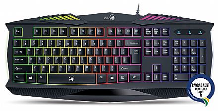 Teclado - Teclado Gamer Genius K-220 Scorpion - Iluminação por LED - Resistente a Água - ABNT - 31310475111