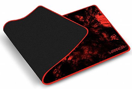 Mouse pad - Mousepad Multilaser Warrior - para Teclado e Mouse - 700 x 300mm - Vermelho - AC301
