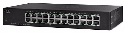 Rede Switch - Switch 24 portas Cisco SF110-24-NA - 100Mbps