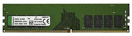 Memória para Desktop - Memória 4GB DDR4 2400MHz Kingston ECC para Servidor - (UDIMM) Unbuffered - 1.2V - KVR24E17S8/4