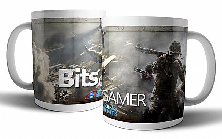 Acessórios - Caneca de porcelana - Bits Gamer Call of Duty